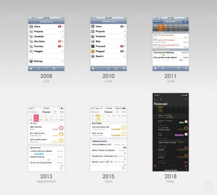 Things iOS app development history_OmniFocus design evolution_instapaper chrome