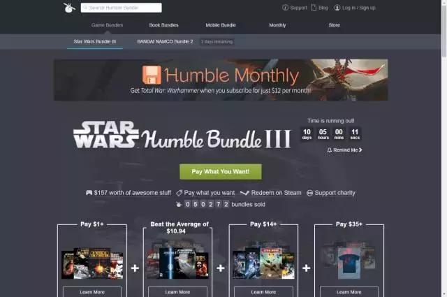 HumbleBundle省钱攻略_Steam慈善包_steam买游戏支付方式