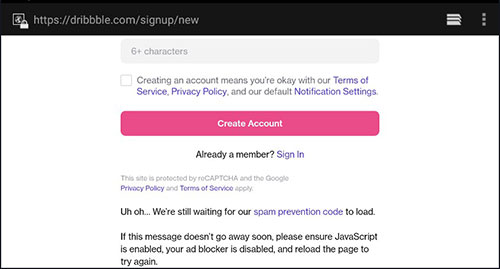 追波dribbble注册方法4