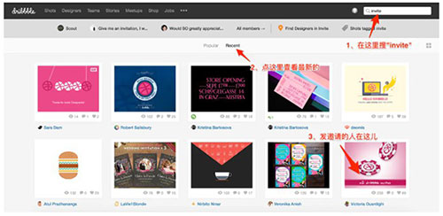追波dribbble怎么获得邀请码2