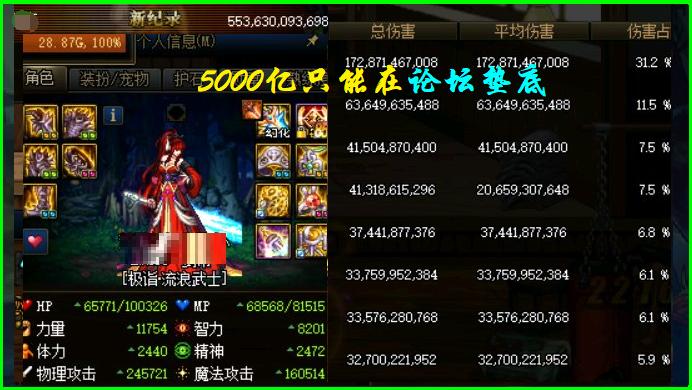 5000亿伤害水平分析_tieba_100级毕业伤害标准